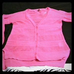 Pink cardigan